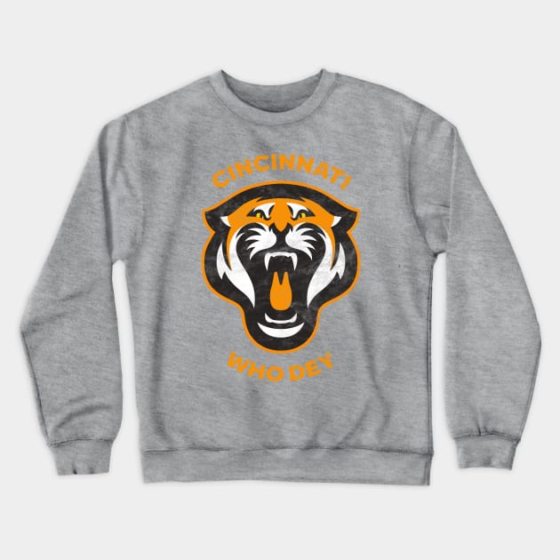 Cincinnati Bengals 2022 Who Dey! Crewneck Sweatshirt by BooTeeQue